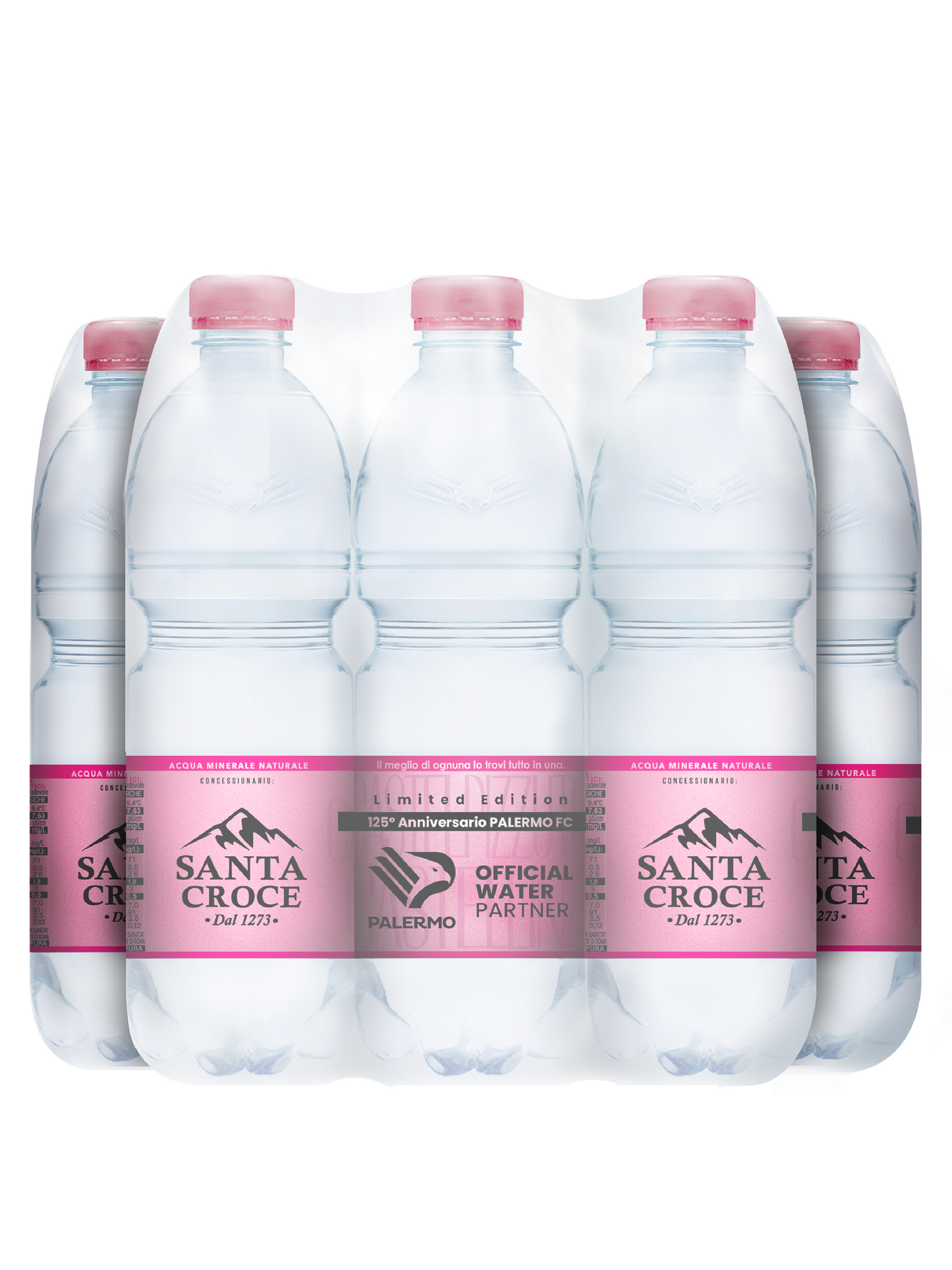 ACQUA SANTA CROCE - LIMITED EDITION PALERMO FC - 0,5 LT NATURALE PACK DA 16 CONFEZIONI - PET