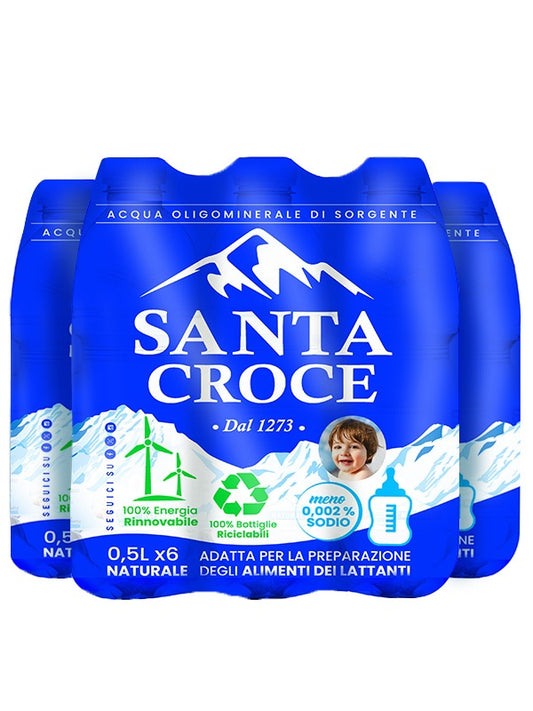 ACQUA SANTA CROCE 0,5 LT NATURALE PACK DA 16 CONFEZIONI - PET