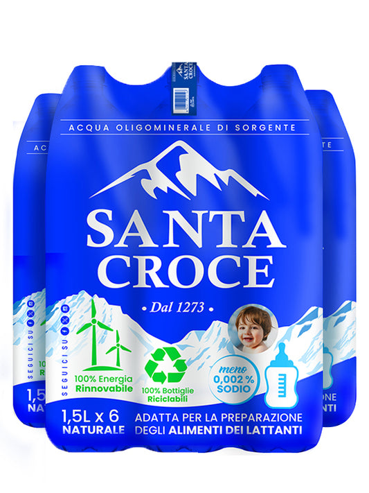 ACQUA SANTA CROCE 1,5 LT NATURALE PACK DA 5 CONFEZIONI - PET