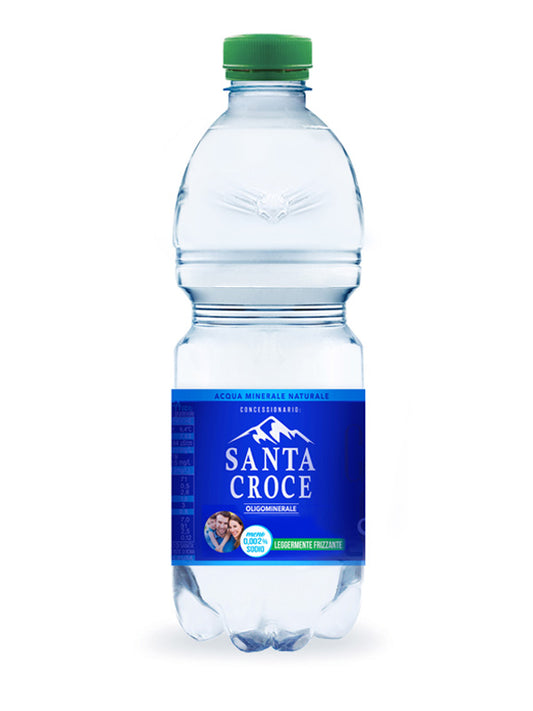 ACQUA SANTA CROCE 0,5 LT LEGGERMENTE FRIZZANTE PACK DA 16 CONFEZIONI - PET