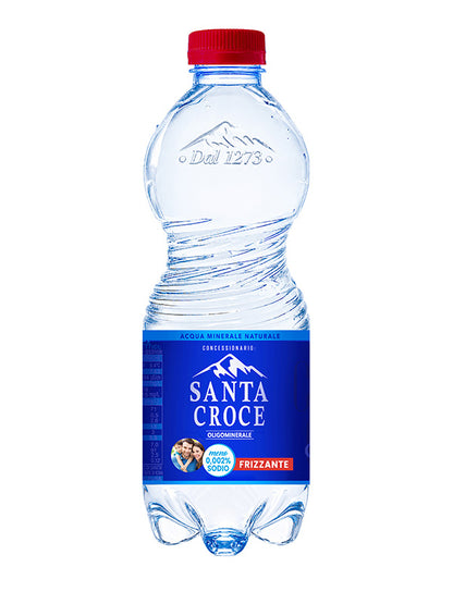 ACQUA SANTA CROCE 0,5 LT FRIZZANTE PACK DA 16 CONFEZIONI - PET