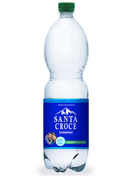 ACQUA SANTA CROCE 1,5 LT LEGGERMENTE FRIZZANTE PACK DA 5 CONFEZIONI - PET
