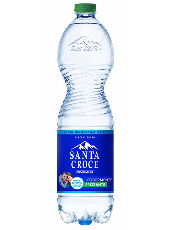 ACQUA SANTA CROCE 1,5 LT LEGGERMENTE FRIZZANTE PACK DA 5 CONFEZIONI - PET
